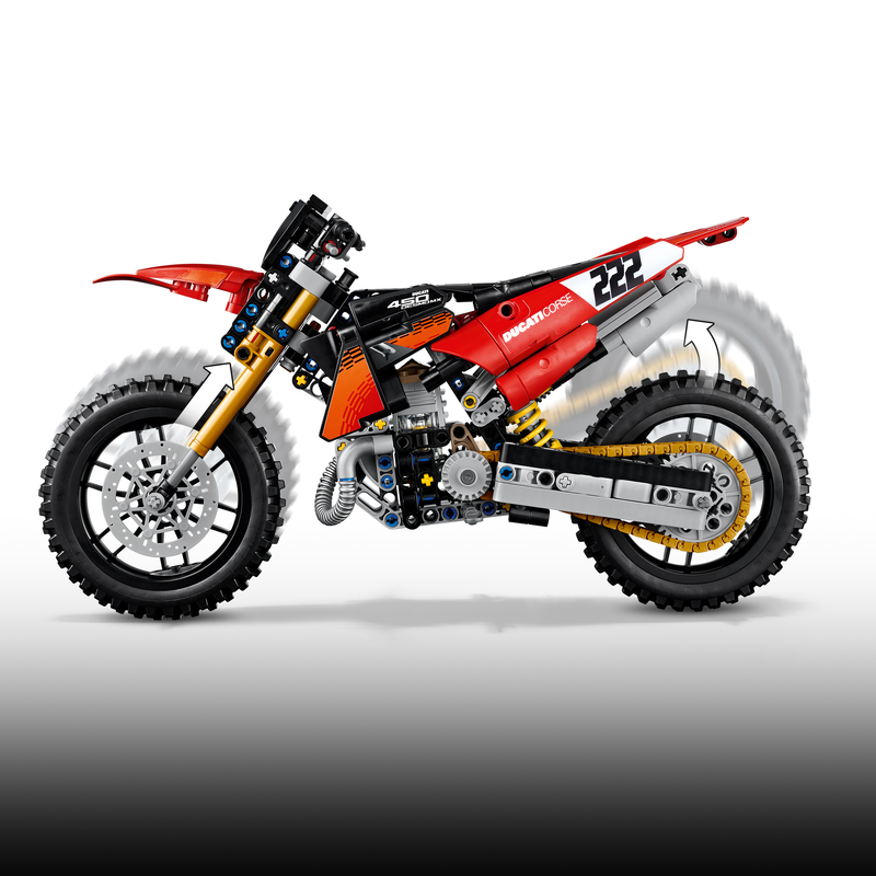 Lego Technic Ducati Desmo450 Mx Factory Motorcycle 42238