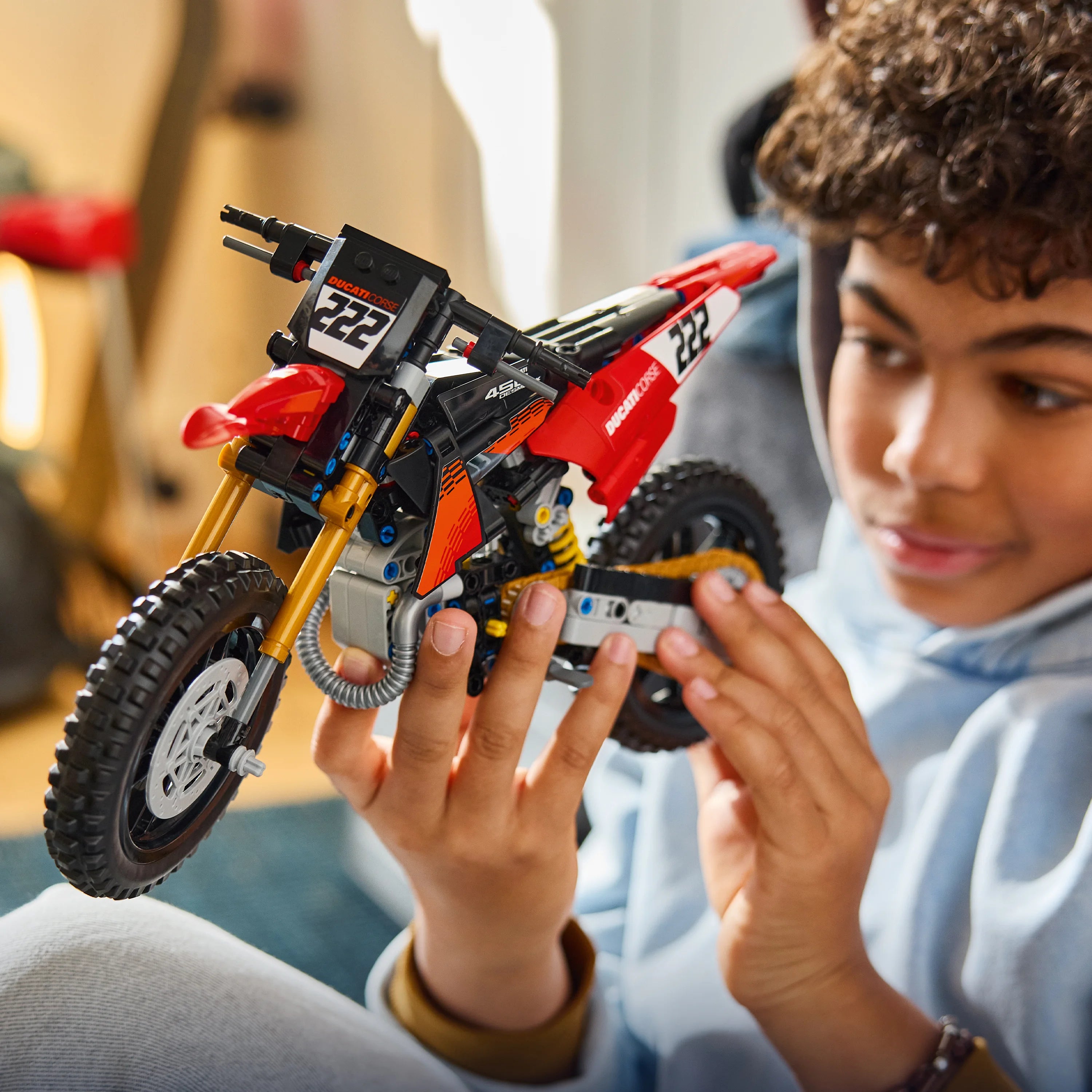 Lego Technic Ducati Desmo450 Mx Factory Motorcycle 42238