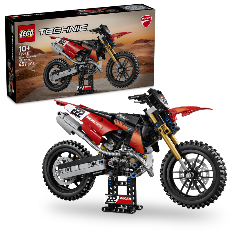 Lego Technic Ducati Desmo450 Mx Factory Motorcycle 42238