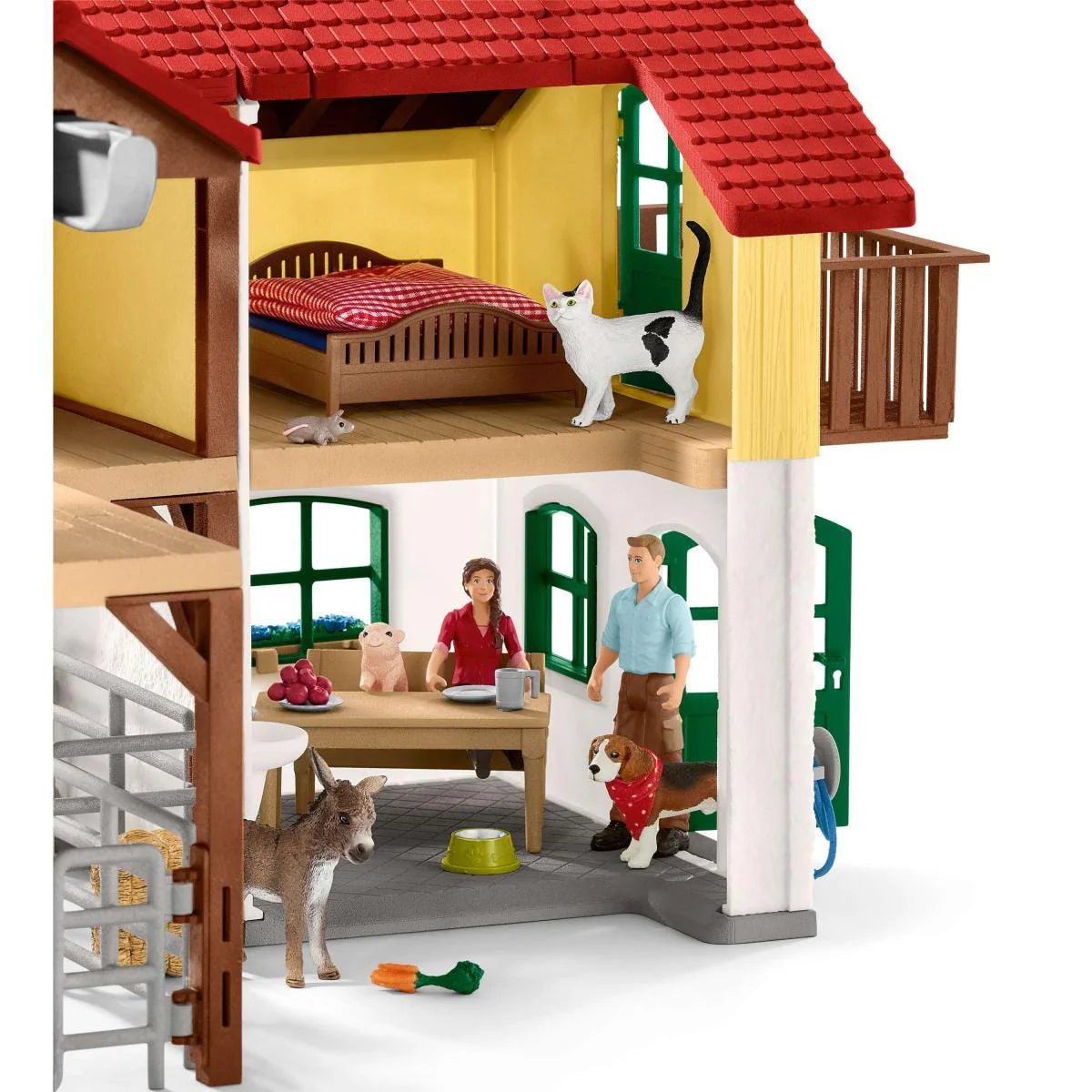 Schleich Large Farmhouse With Stable And Animals