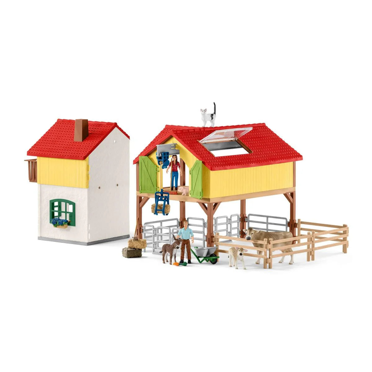 Schleich Large Farmhouse With Stable And Animals