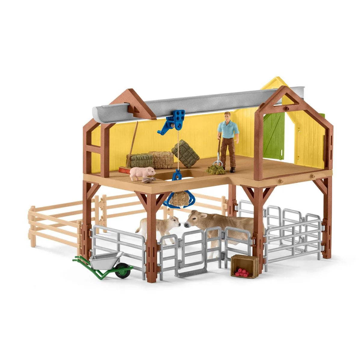 Schleich Large Farmhouse With Stable And Animals