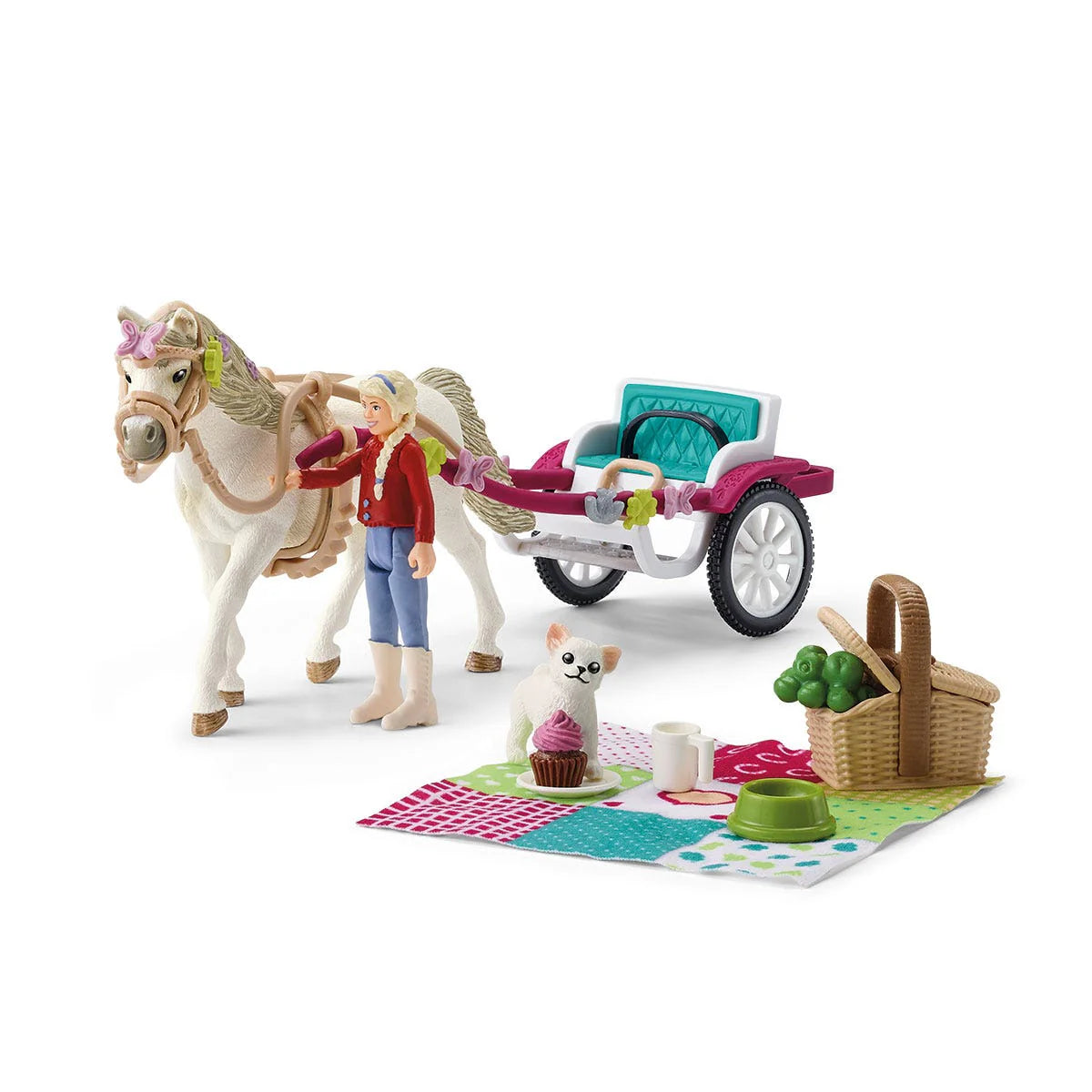 Schleich Horse Club Horse-Drawn Carriage For The Equestrian Show