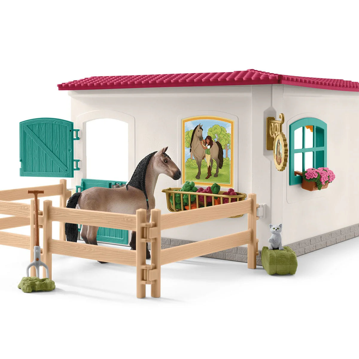 Schleich Tack Room Extension With Horse And Rider