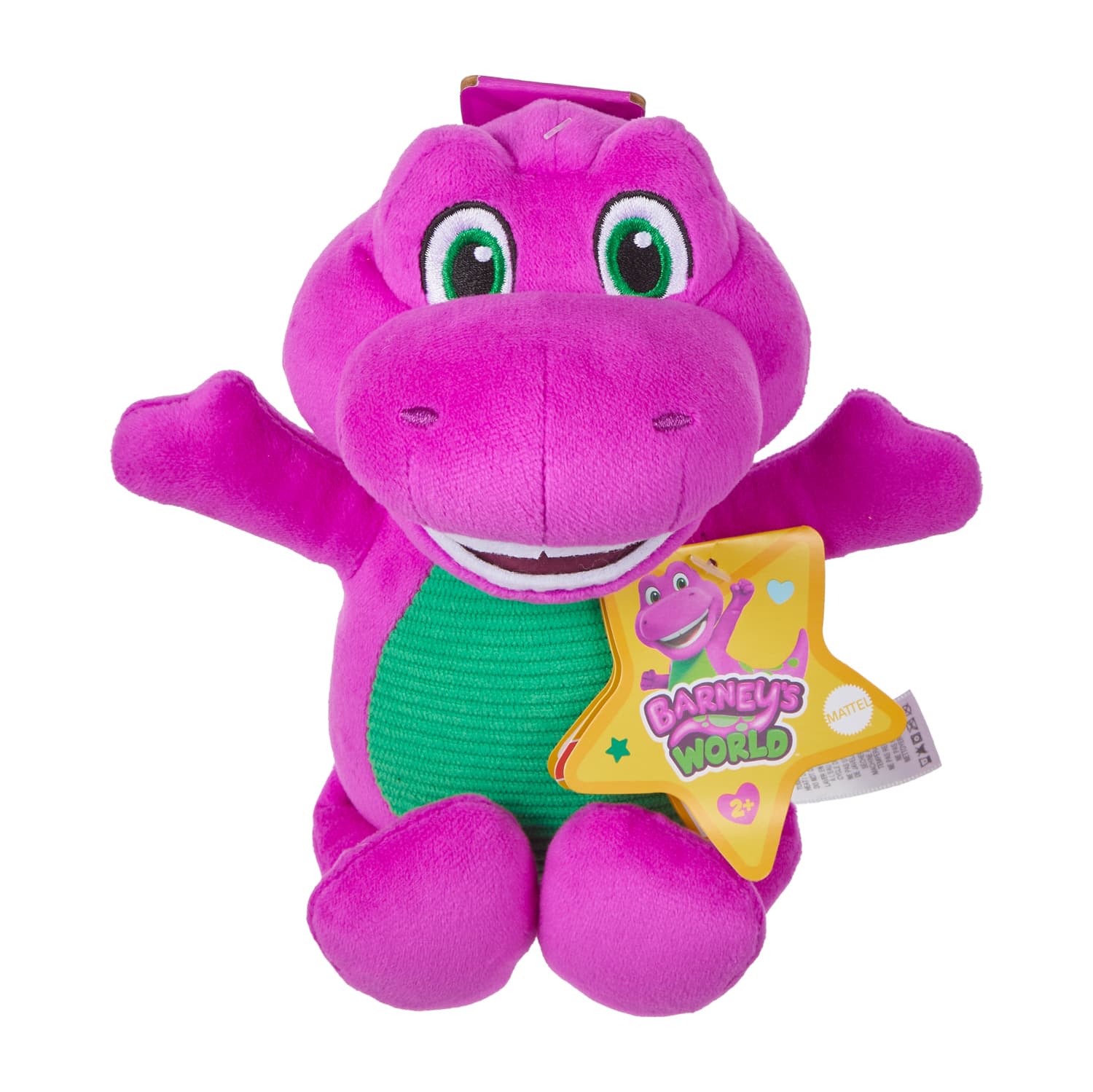 Fisher-Price Barney's World 8-Inch Plush Barney, Baby Bop And Billy Toy Dinosaur Assortment