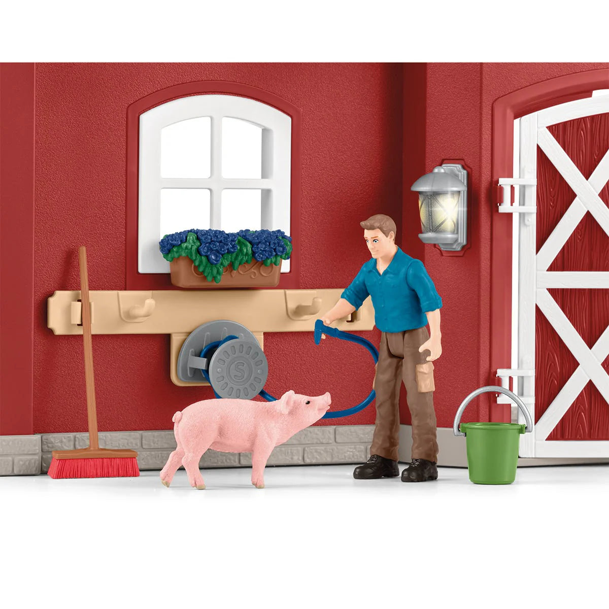 Schleich Red Barn With Animals And Accessories