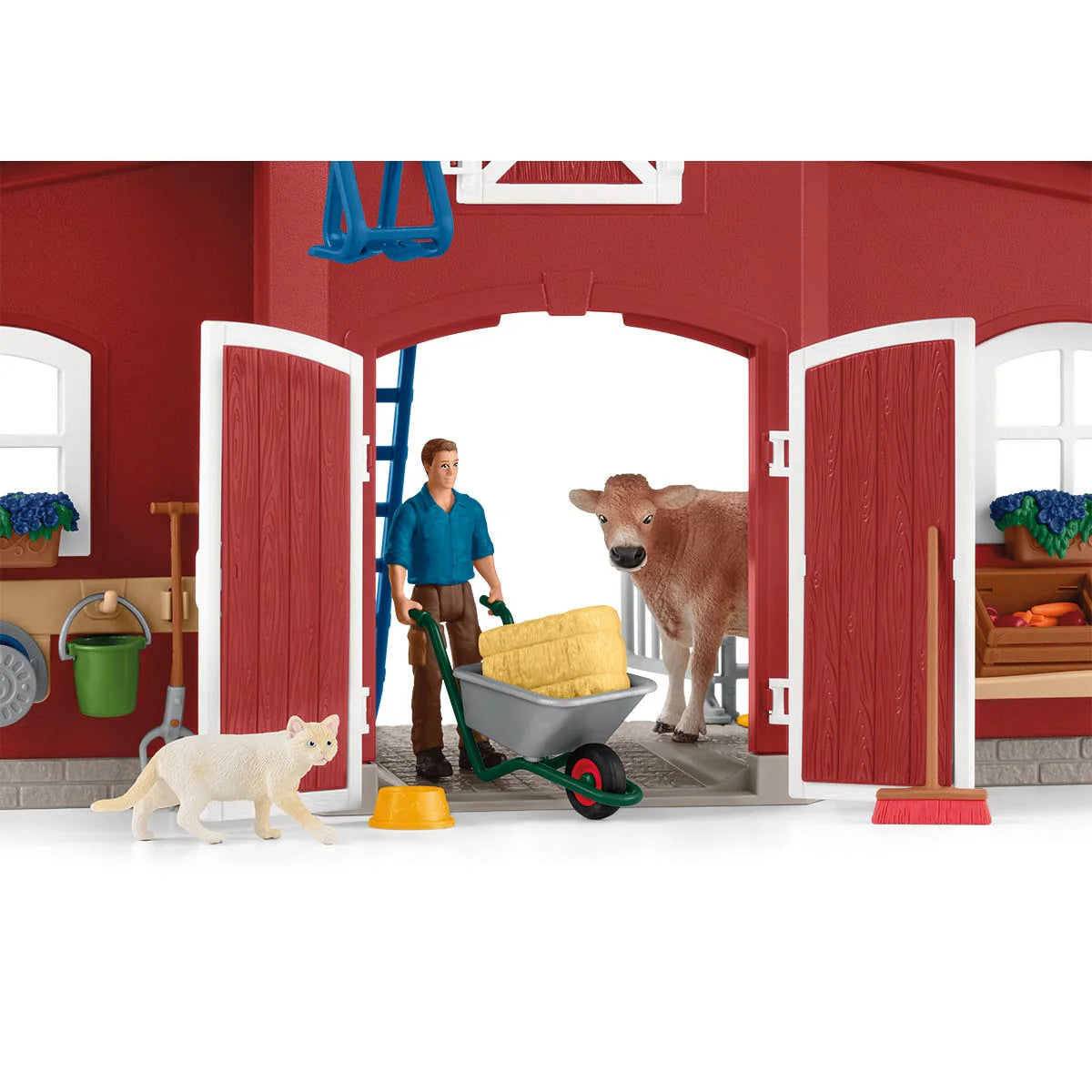 Schleich Red Barn With Animals And Accessories