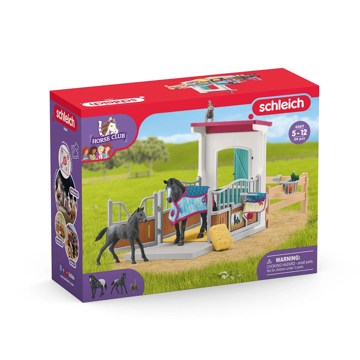 Schleich Horse Box With Mare And Foal