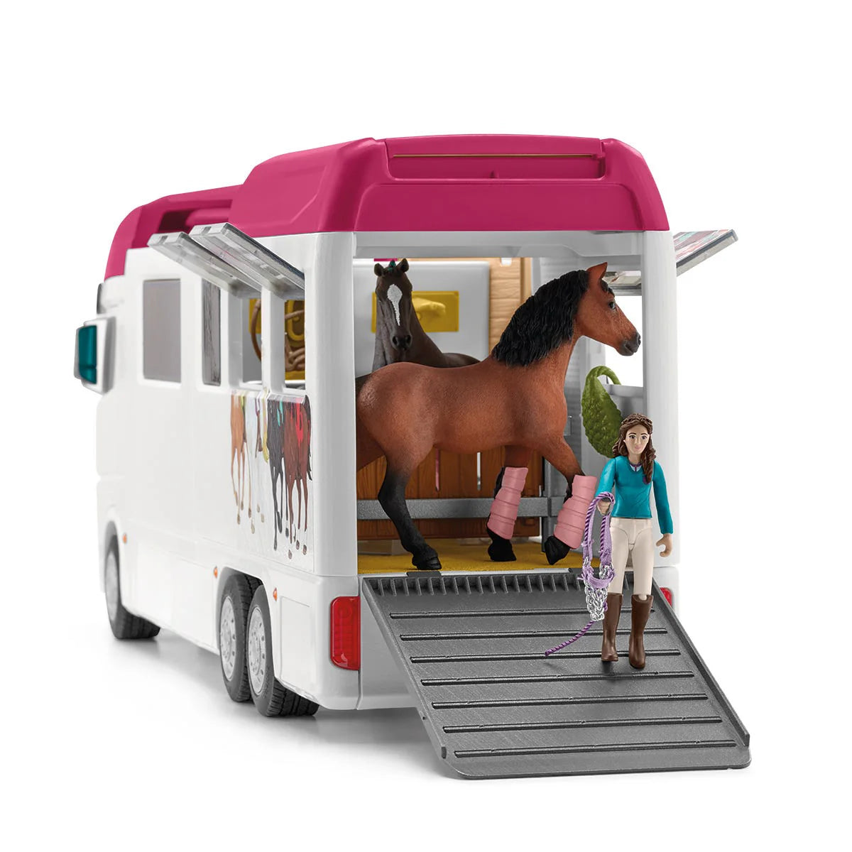 Schleich Horse Club Transporter Set With 3 Horses & 3 Figures