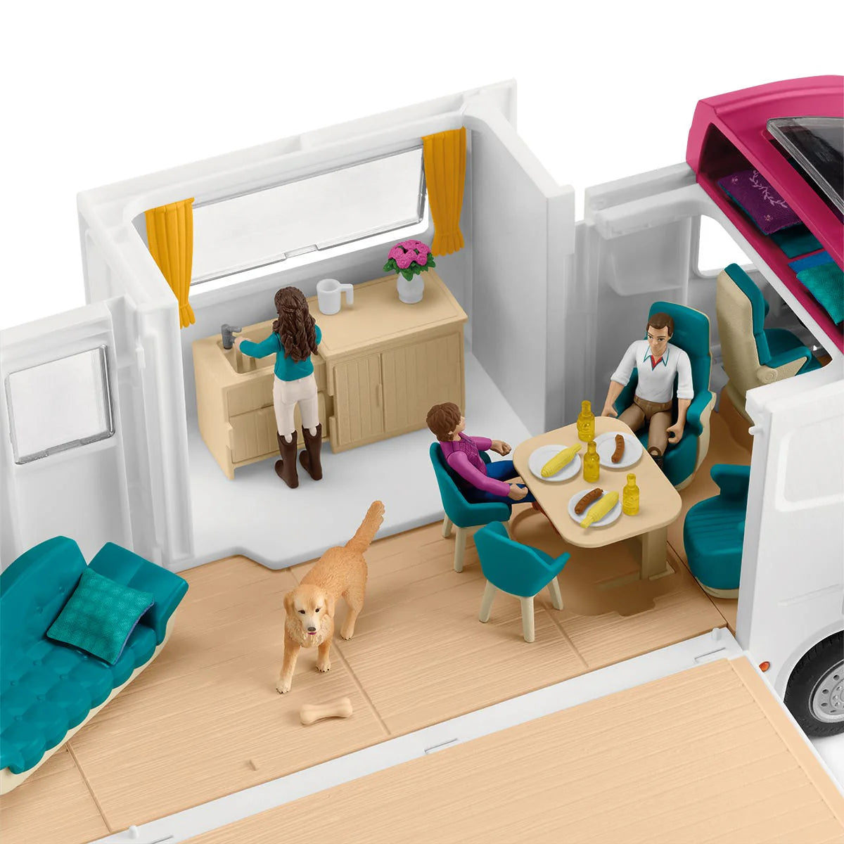 Schleich Horse Club Transporter Set With 3 Horses & 3 Figures