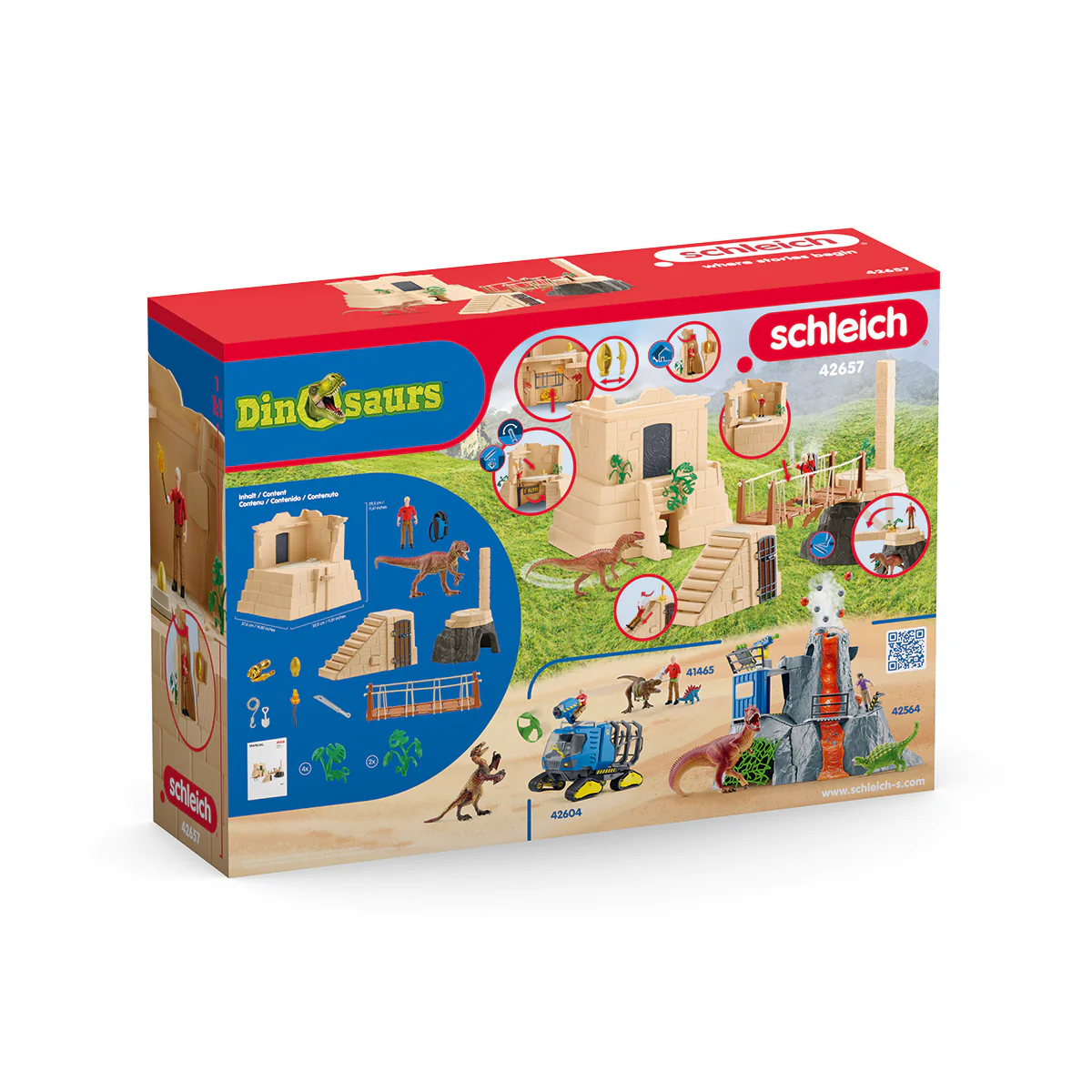 Schleich Dinosaurs 42657 Dino Temple Conquest