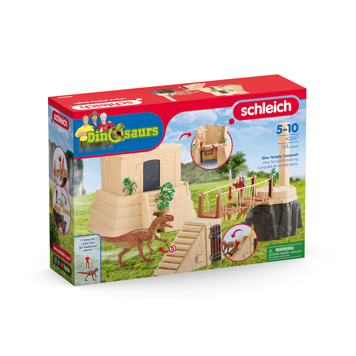 Schleich Dinosaurs 42657 Dino Temple Conquest