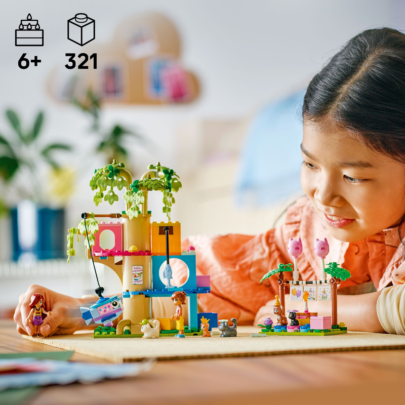 Lego® Friends Cat Birthday Party & Tree House Building Kit Toy 42666