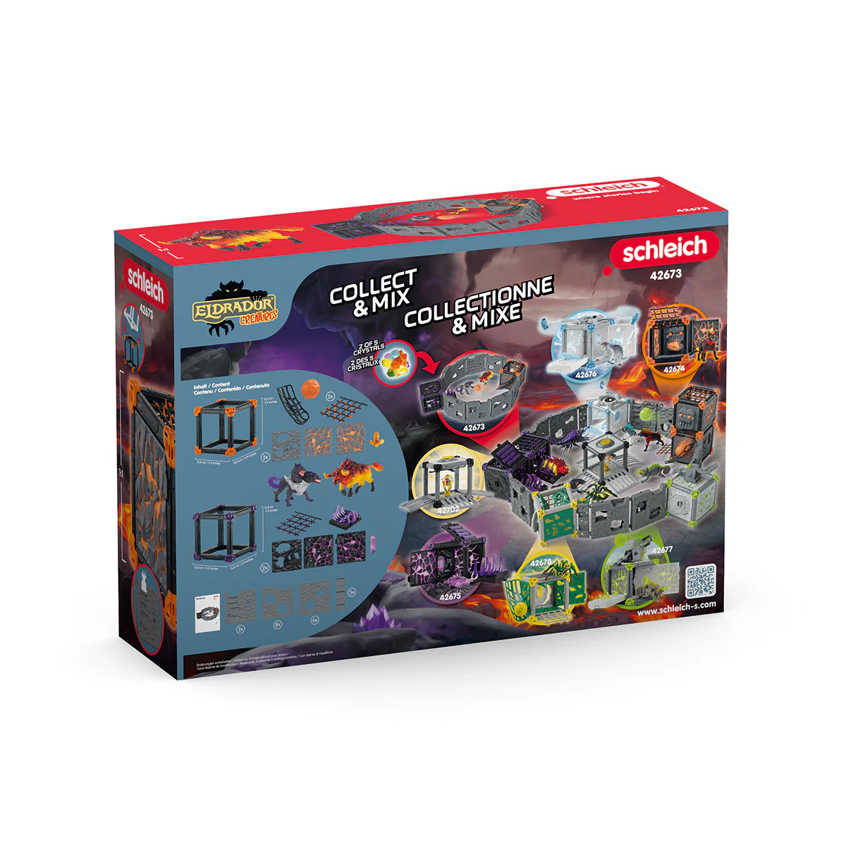 Schleich Eldrador 42673 Battlecave Arena: Lava Vs. Shadow
