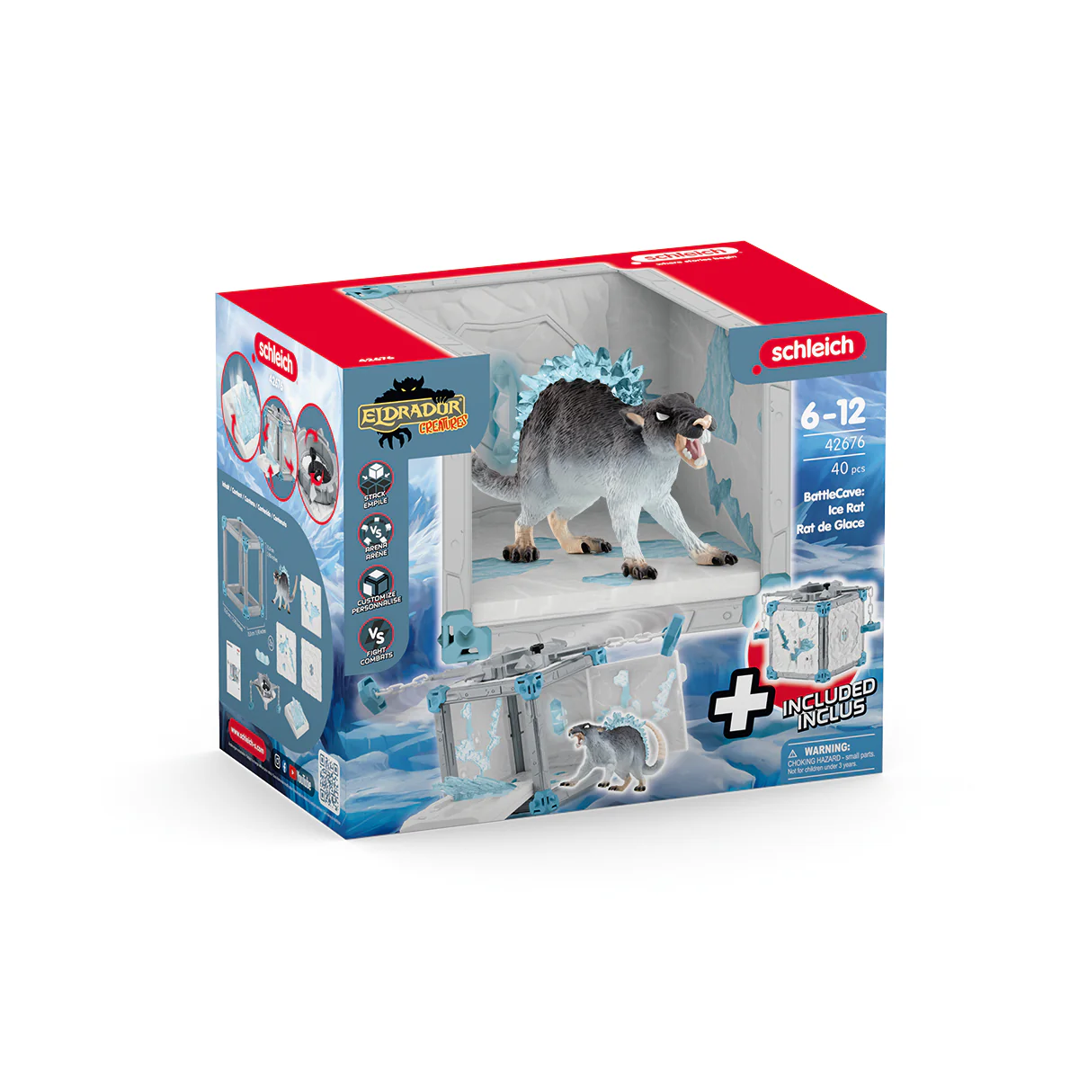 Schleich Eldrador Creatures Battle Cave Ice Rat 42676