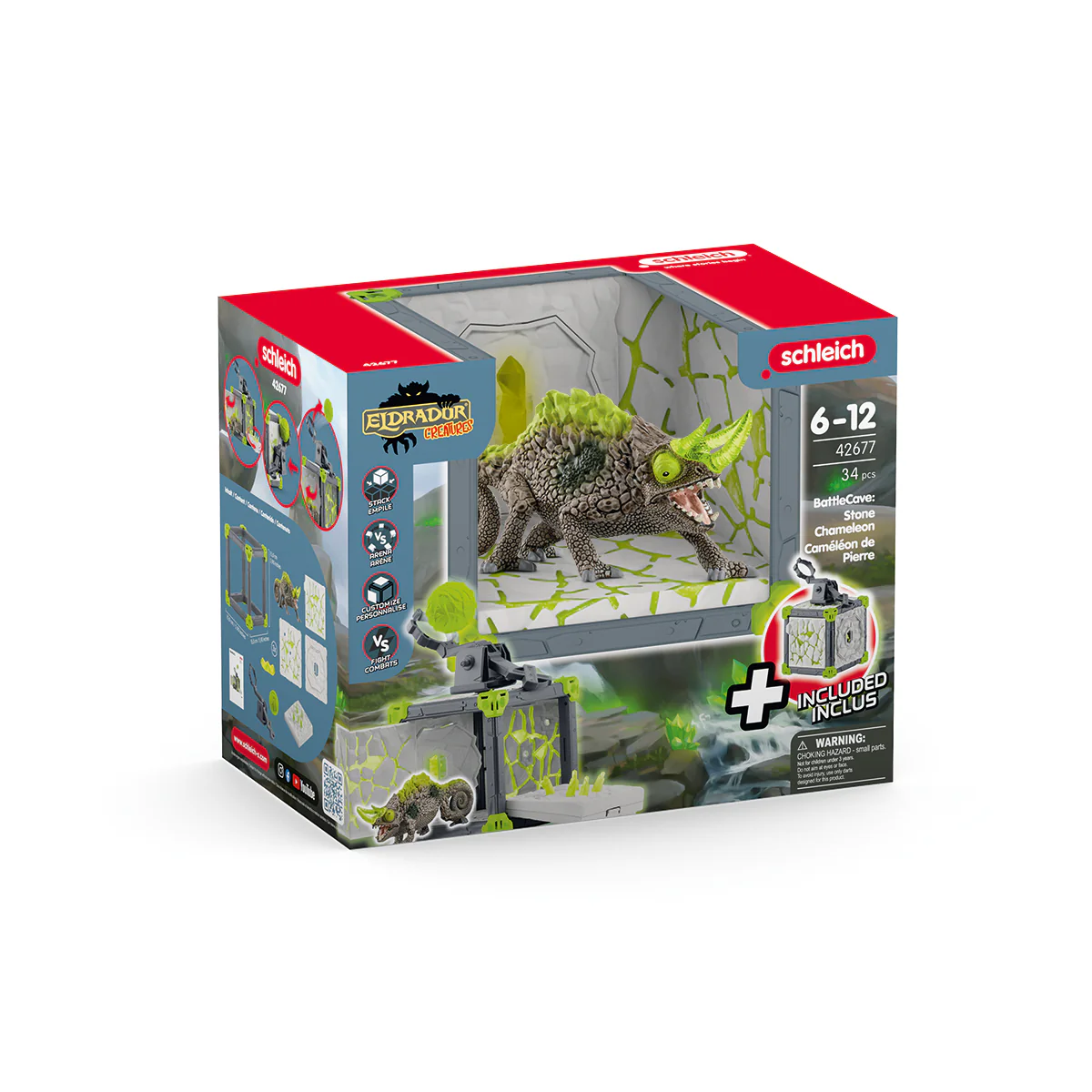 Schleich Eldrador Creatures Battlecave Stone Chameleon 42677