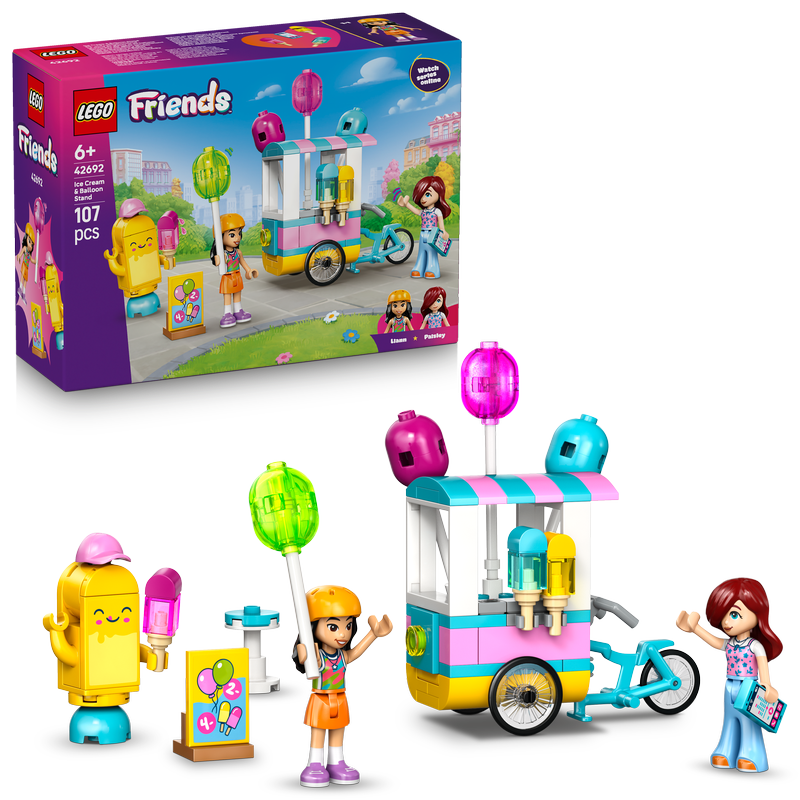 Lego® Friends Ice Cream & Balloon Stand Building Set 42692