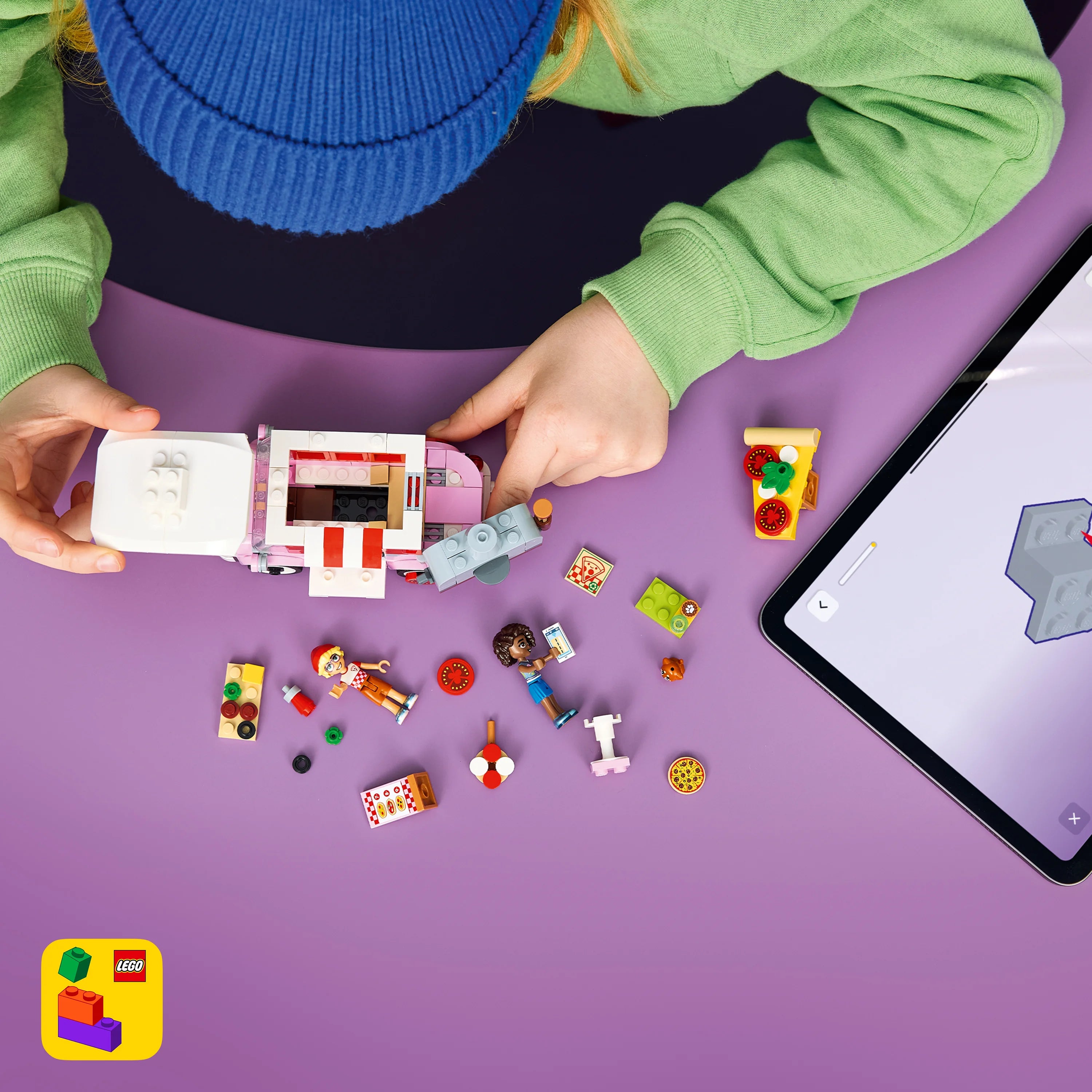 Lego Friends Pizza Truck Toy With Play Food 42694