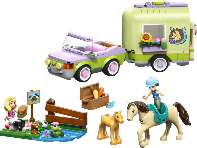Lego® Friends Horse & Baby Foal Trailer Toy Set 42695