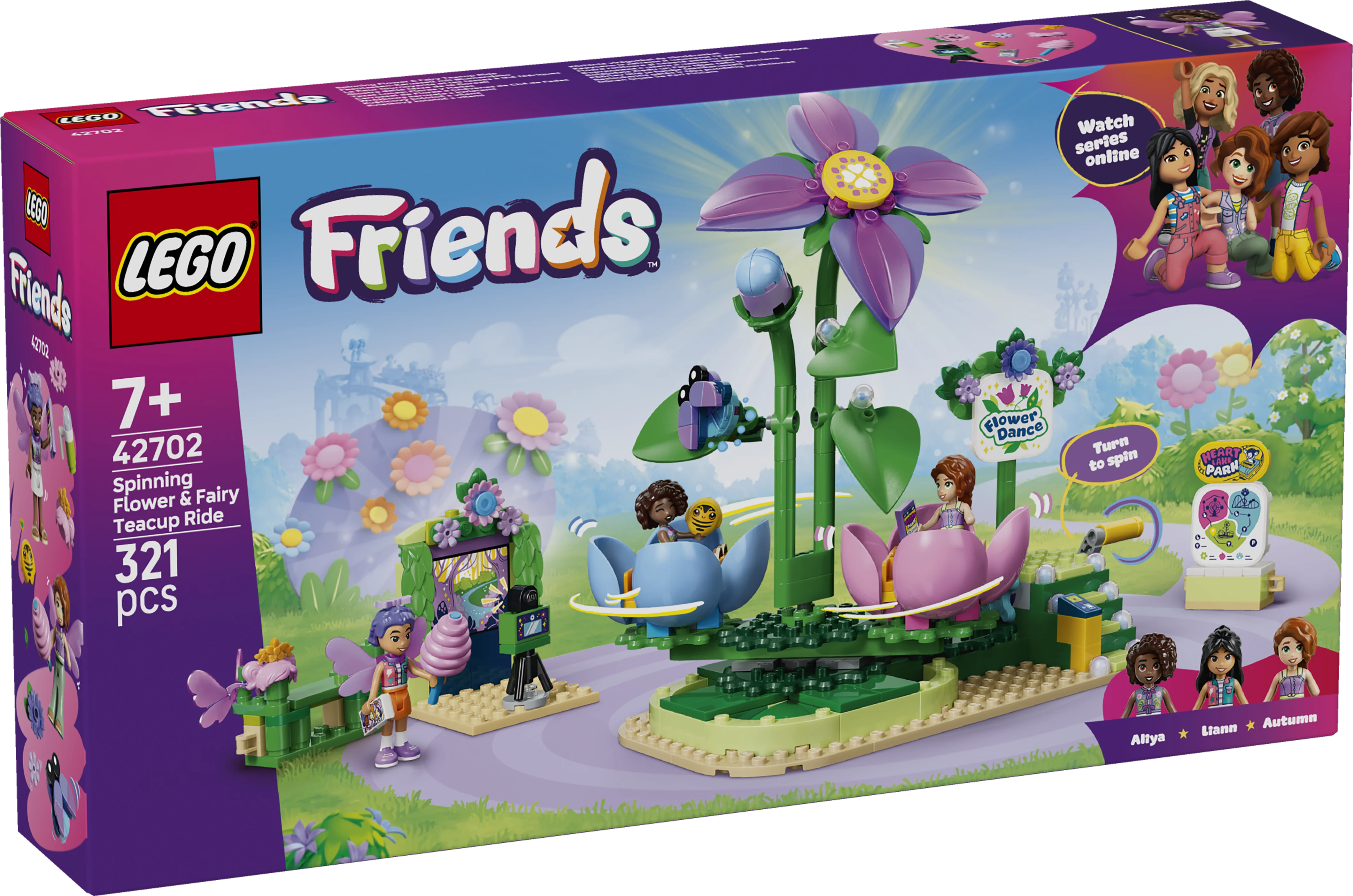 Lego Friends Spinning Flower & Fairy Teacup Ride 42702