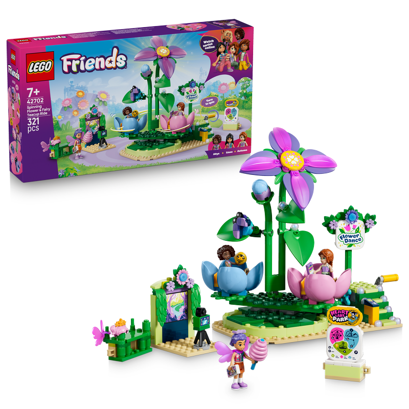 Lego Friends Spinning Flower & Fairy Teacup Ride 42702