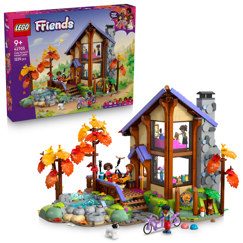 Lego Friends Cosy Autumn Forest Cabin Toy Set 42705