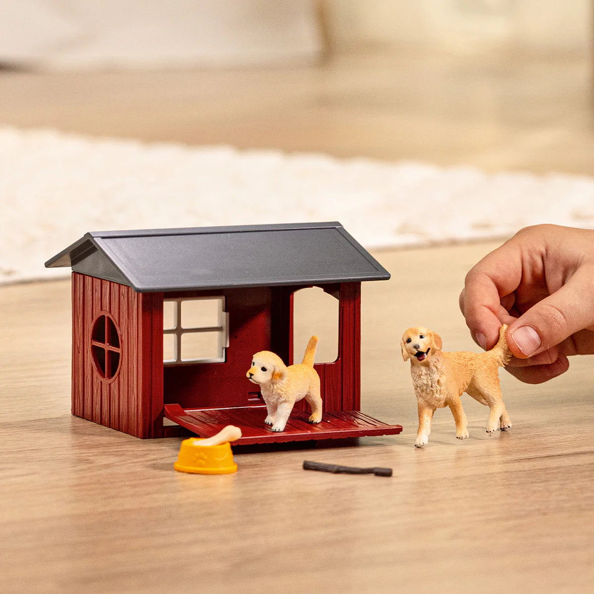 Schleich Dog Kennel With Golden Retriever
42722