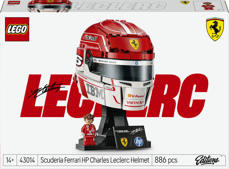 Lego® Editions Scuderia Ferrari Hp Charles Leclerc Formula 1 Helmet 43014