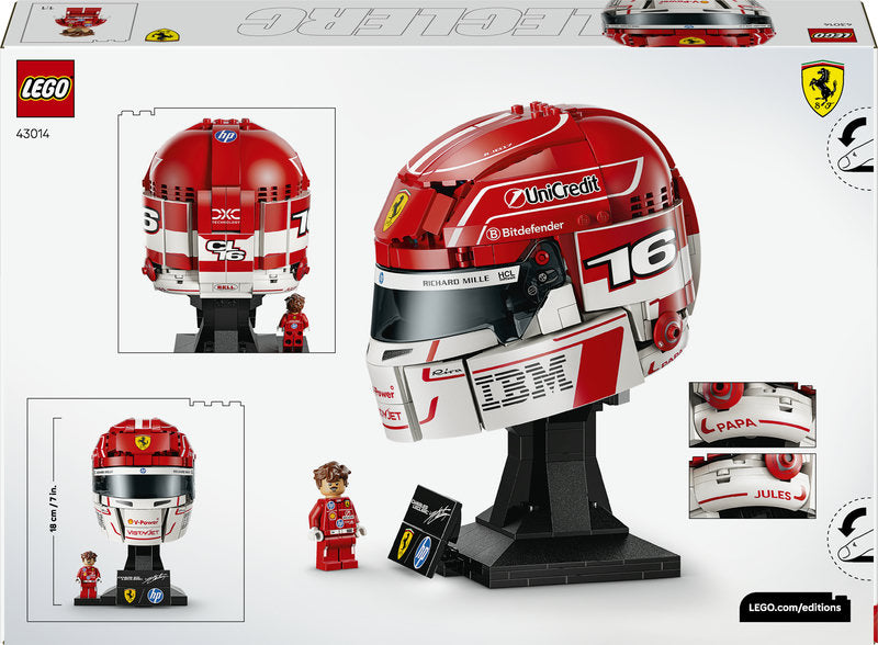 Lego® Editions Scuderia Ferrari Hp Charles Leclerc Formula 1 Helmet 43014