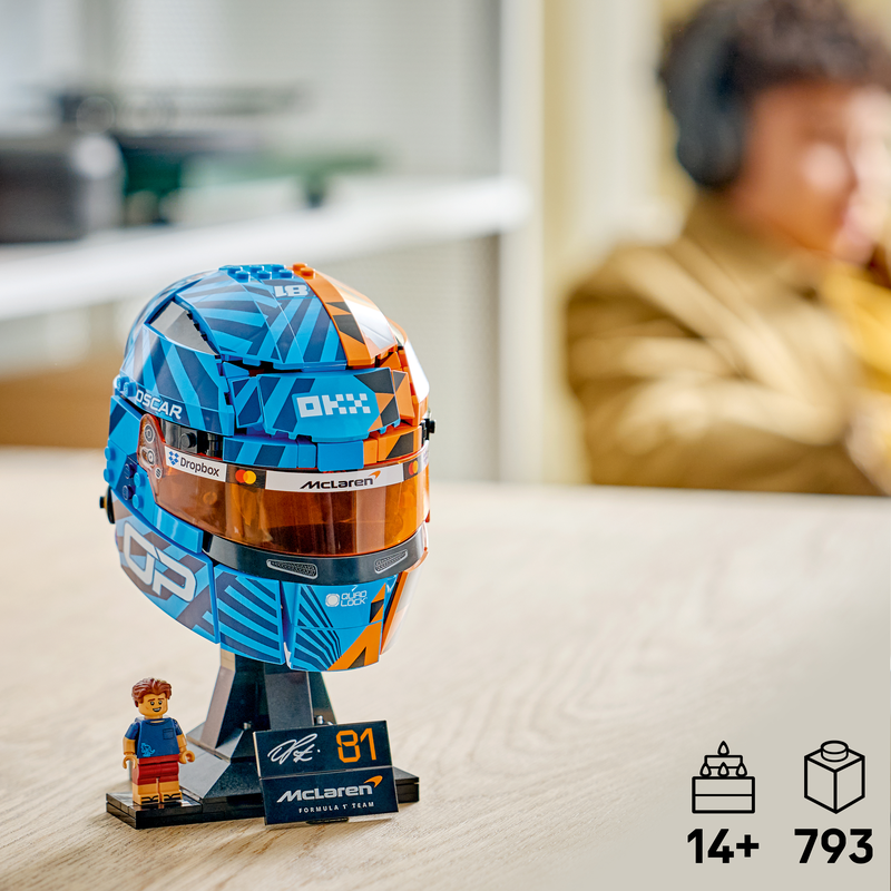 Lego Editions Mclaren Mastercard F1 Team Oscar Piastri Helmet 43017