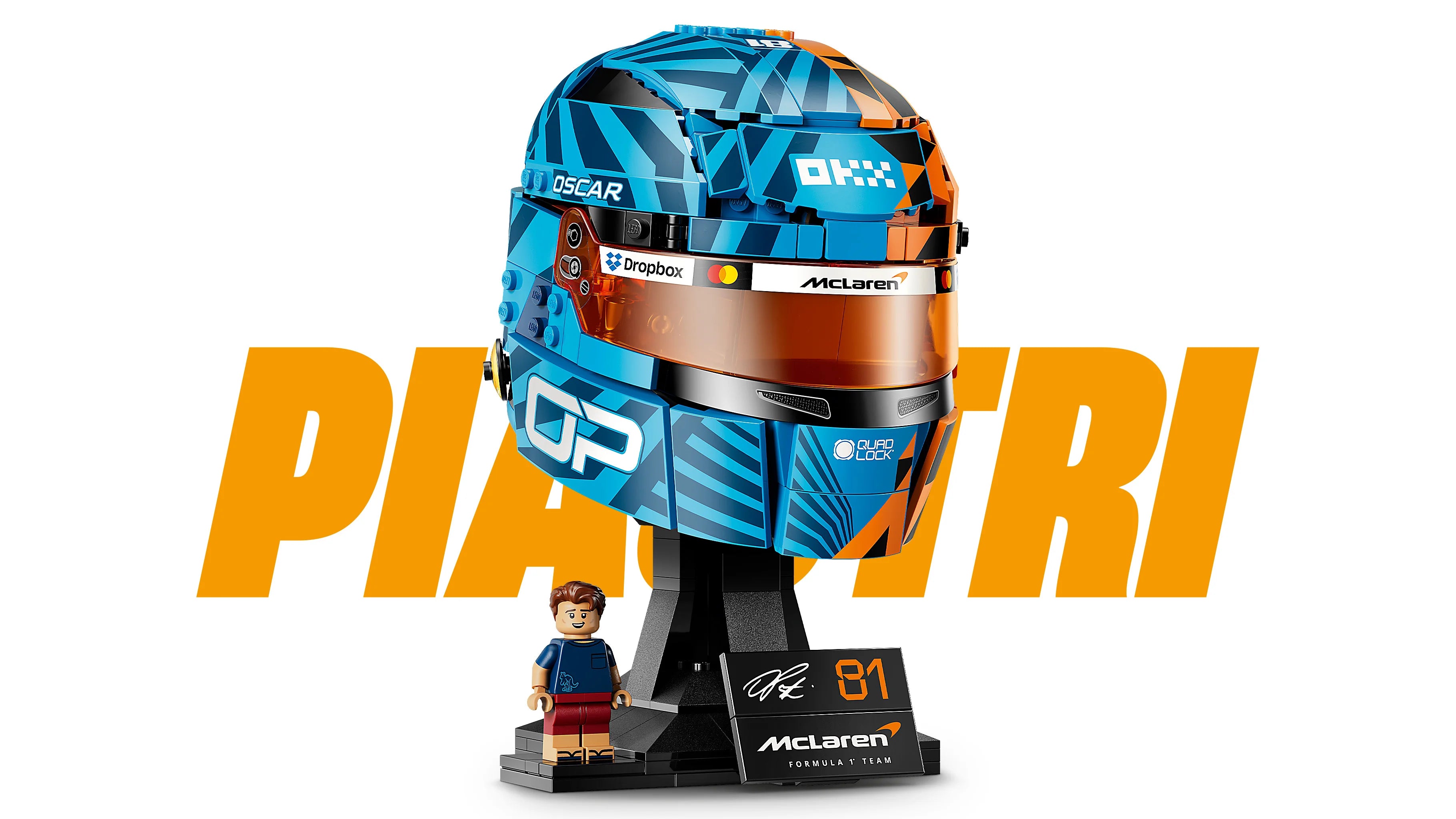 Lego Editions Mclaren Mastercard F1 Team Oscar Piastri Helmet 43017