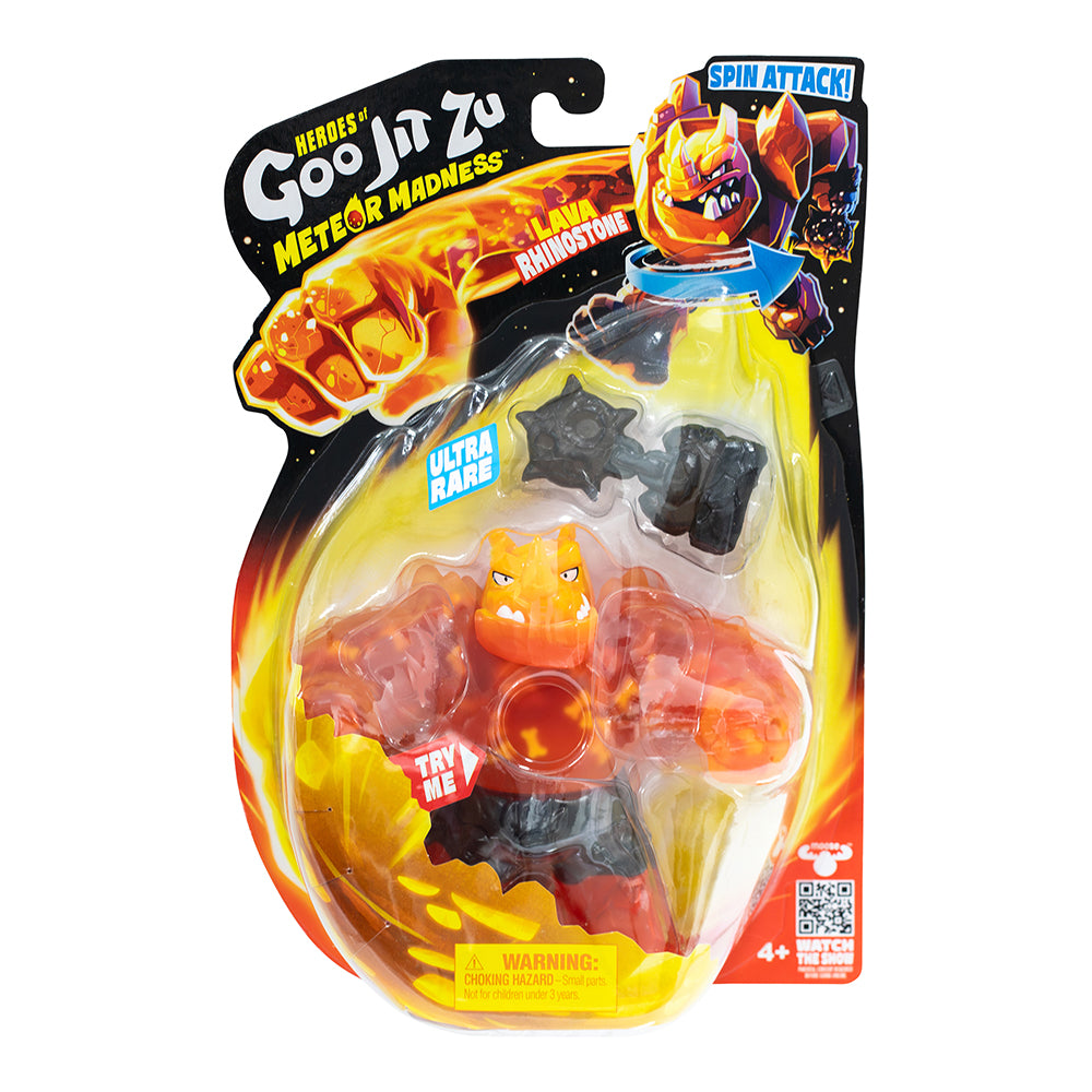 Heroes Of Goo Jit Zu Meteor Madness Hero Pack Lava Rhinostone