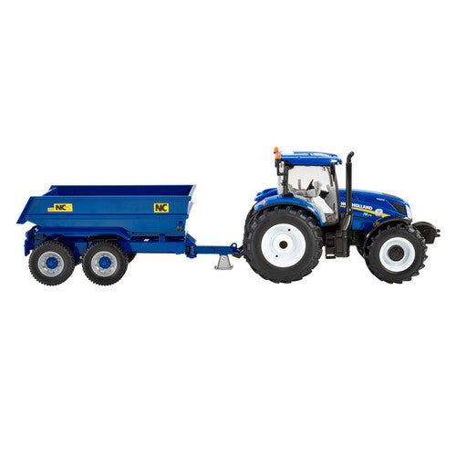 Britains 1:32 New Holland  T6 Tractor With Dumper Trailer