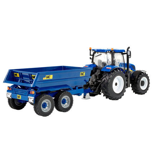 Britains 1:32 New Holland  T6 Tractor With Dumper Trailer