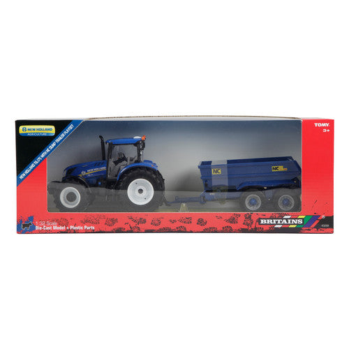 Britains 1:32 New Holland  T6 Tractor With Dumper Trailer