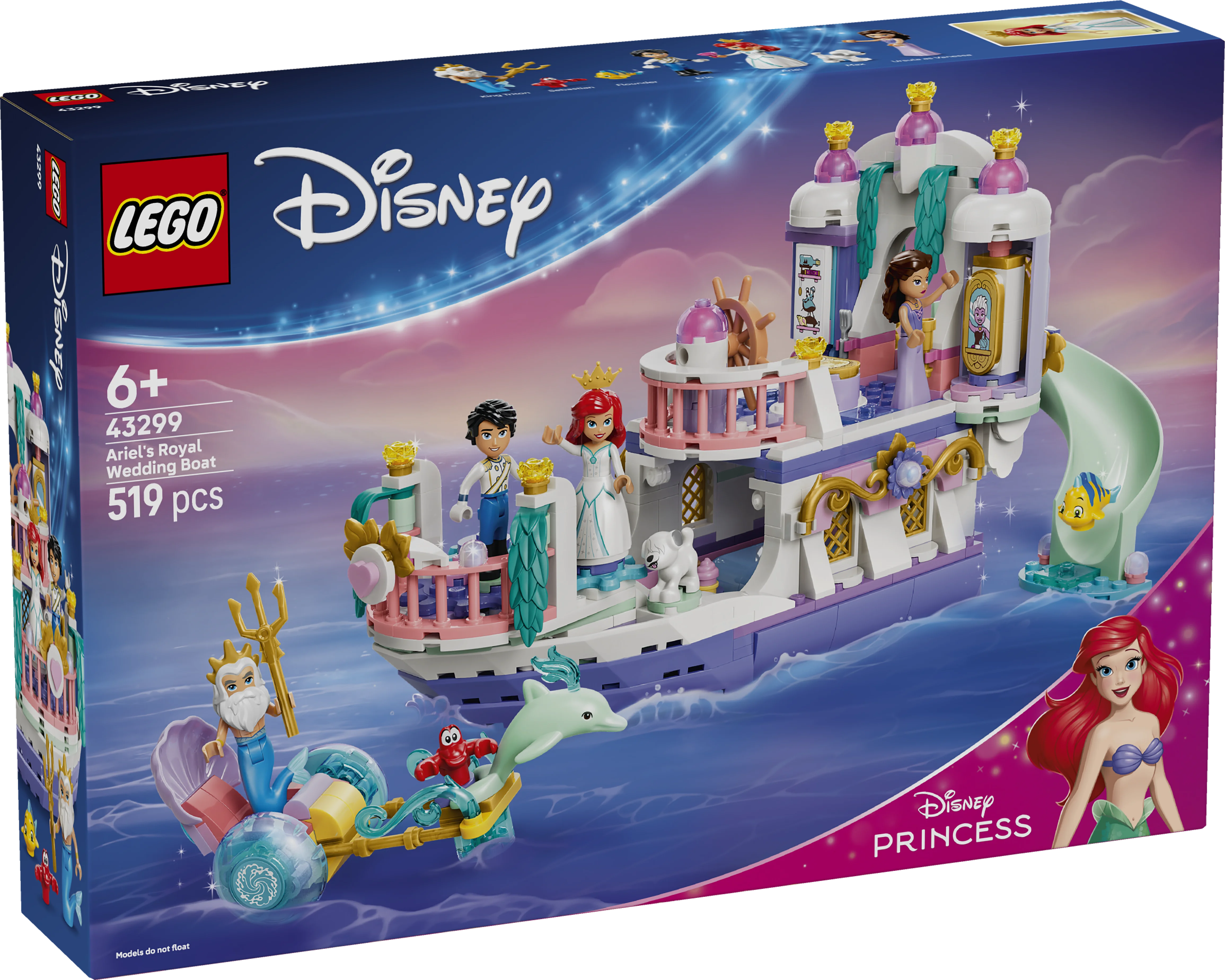 Lego | Disney Princess Ariel’s Royal Wedding Boat 43299