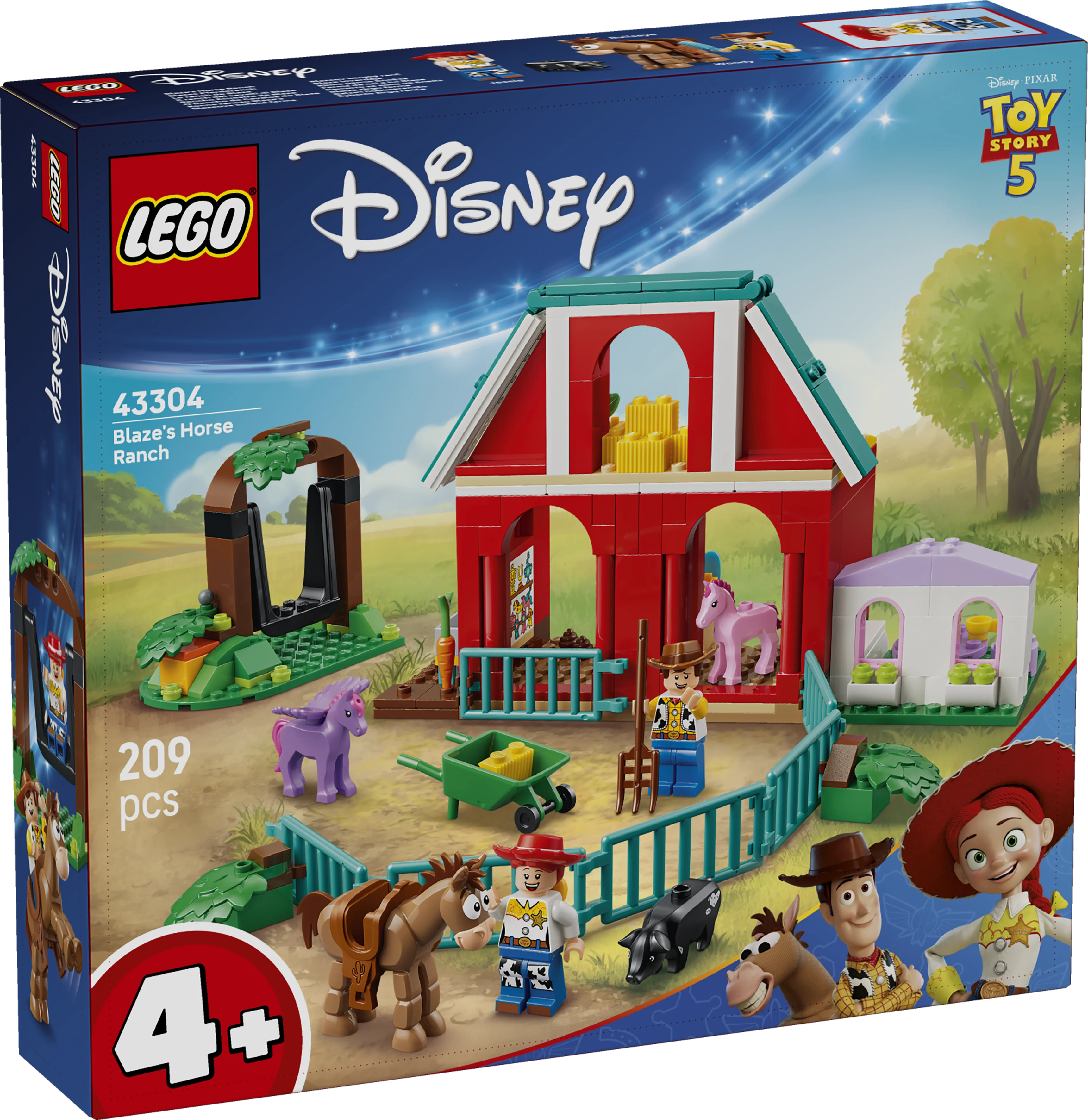 Lego Disney And Pixar Toy Story 5 Blaze’s Horse Ranch 43304
