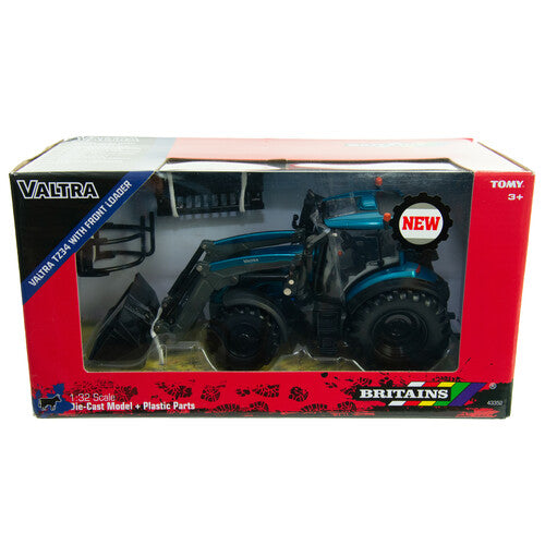Britains 43352 Valtra T234 Tractor With Front Loader 1:32 And Accessories