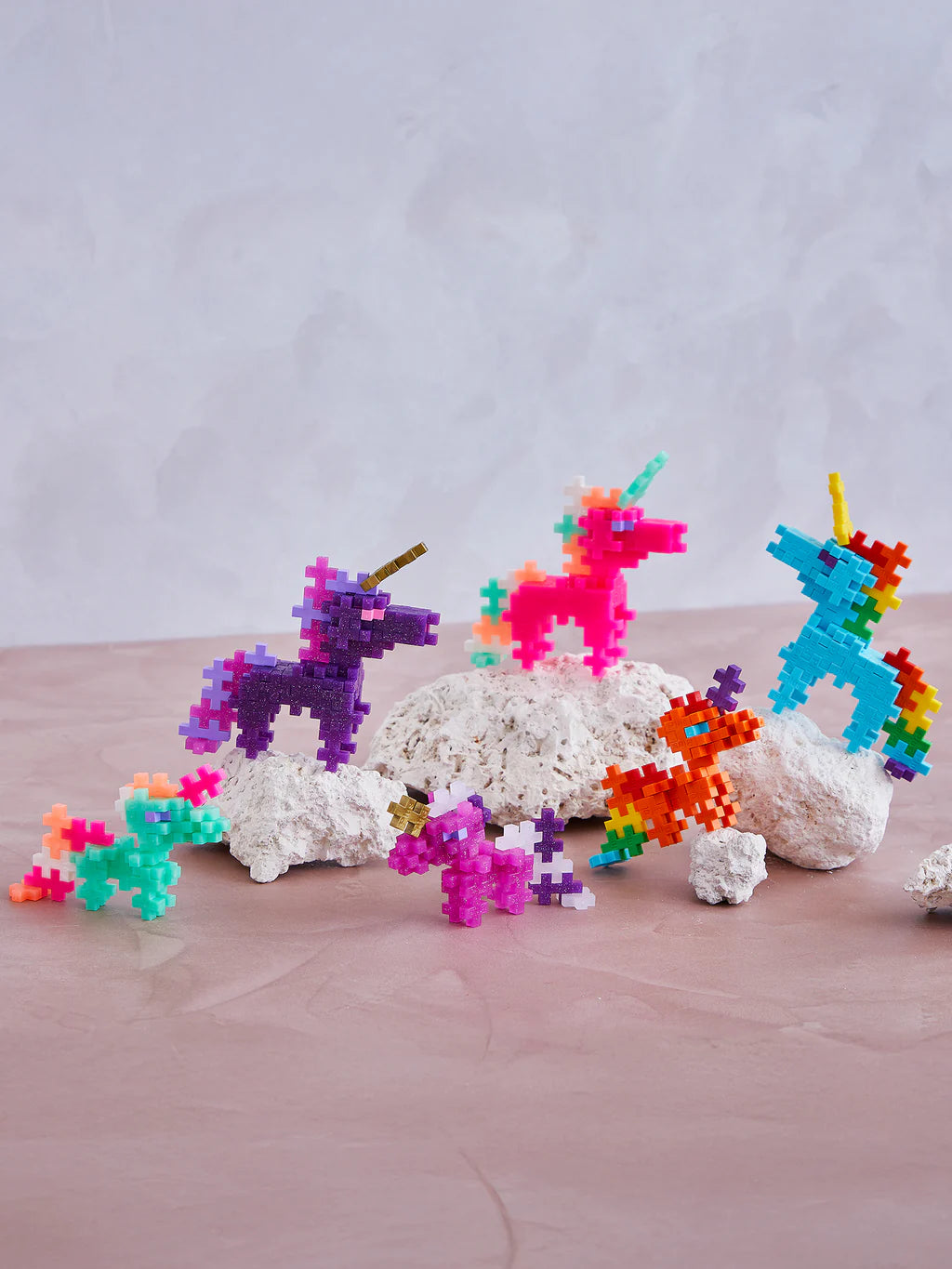 Plus Plus Rainbow Unicorns 100Pc Tube