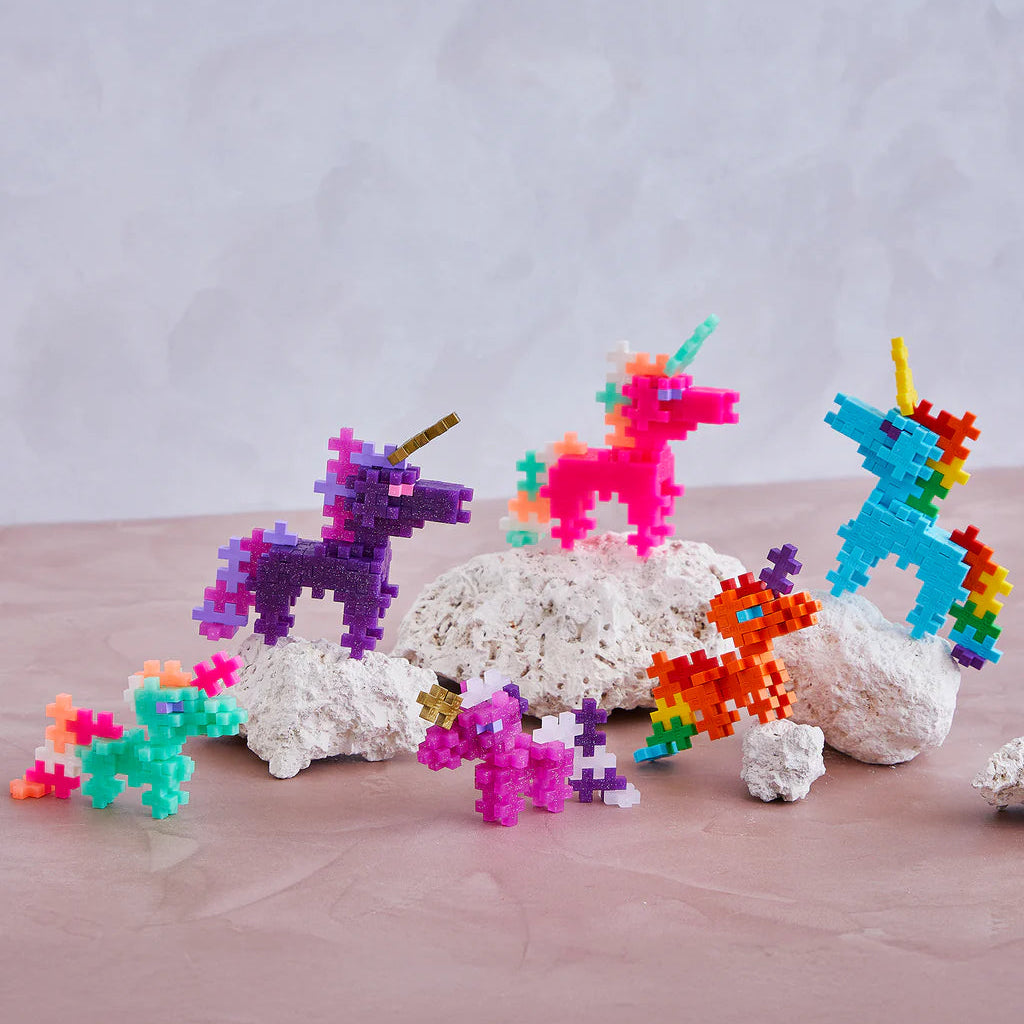Plus Plus Pearl Unicorns 100Pc Tube