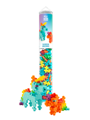 Plus Plus Rainbow Unicorns 100Pc Tube