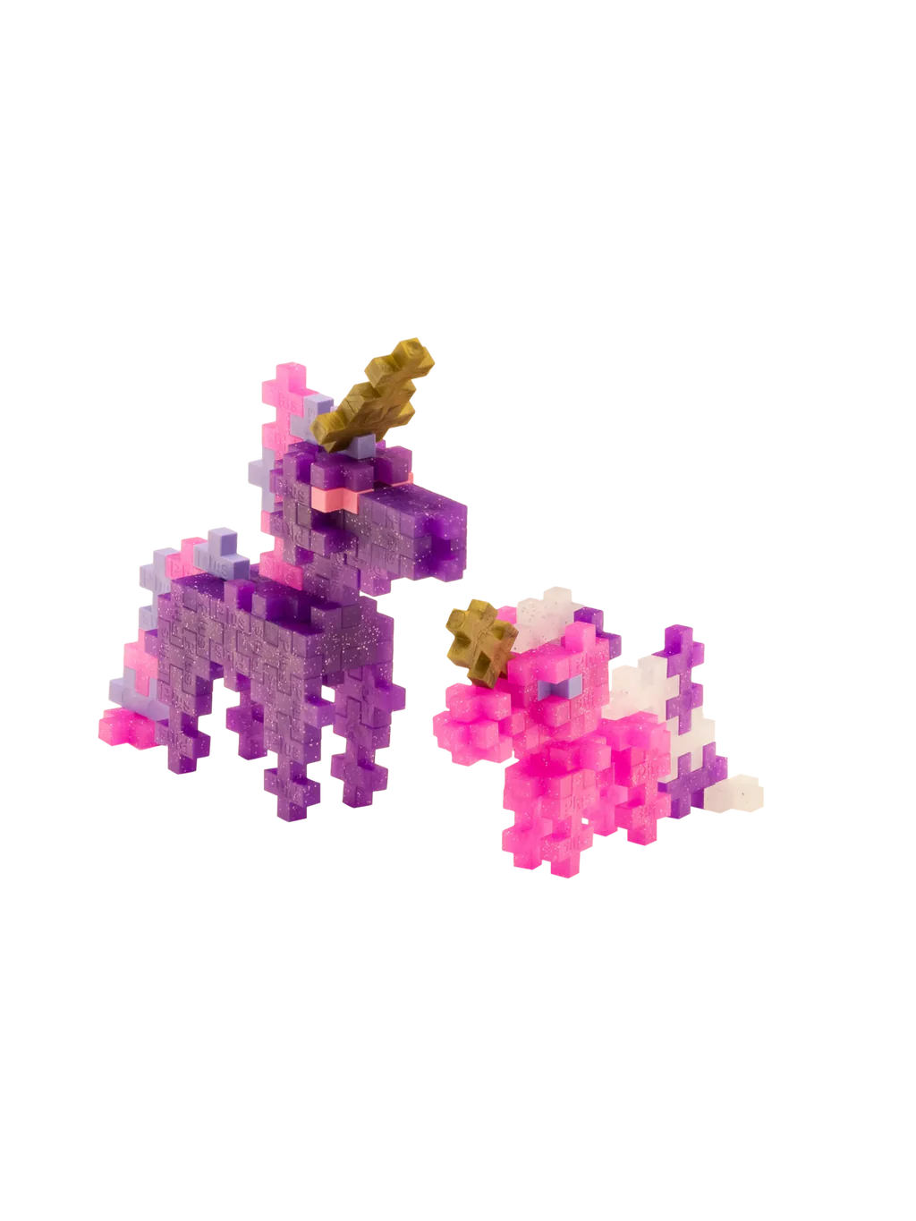 Plus Plus Glitter Unicorns 100Pc Tube