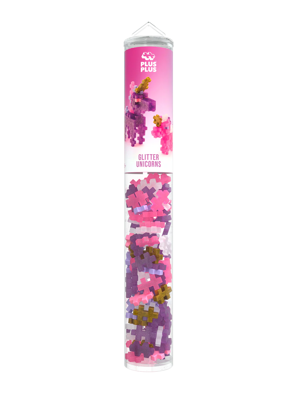 Plus Plus Glitter Unicorns 100Pc Tube