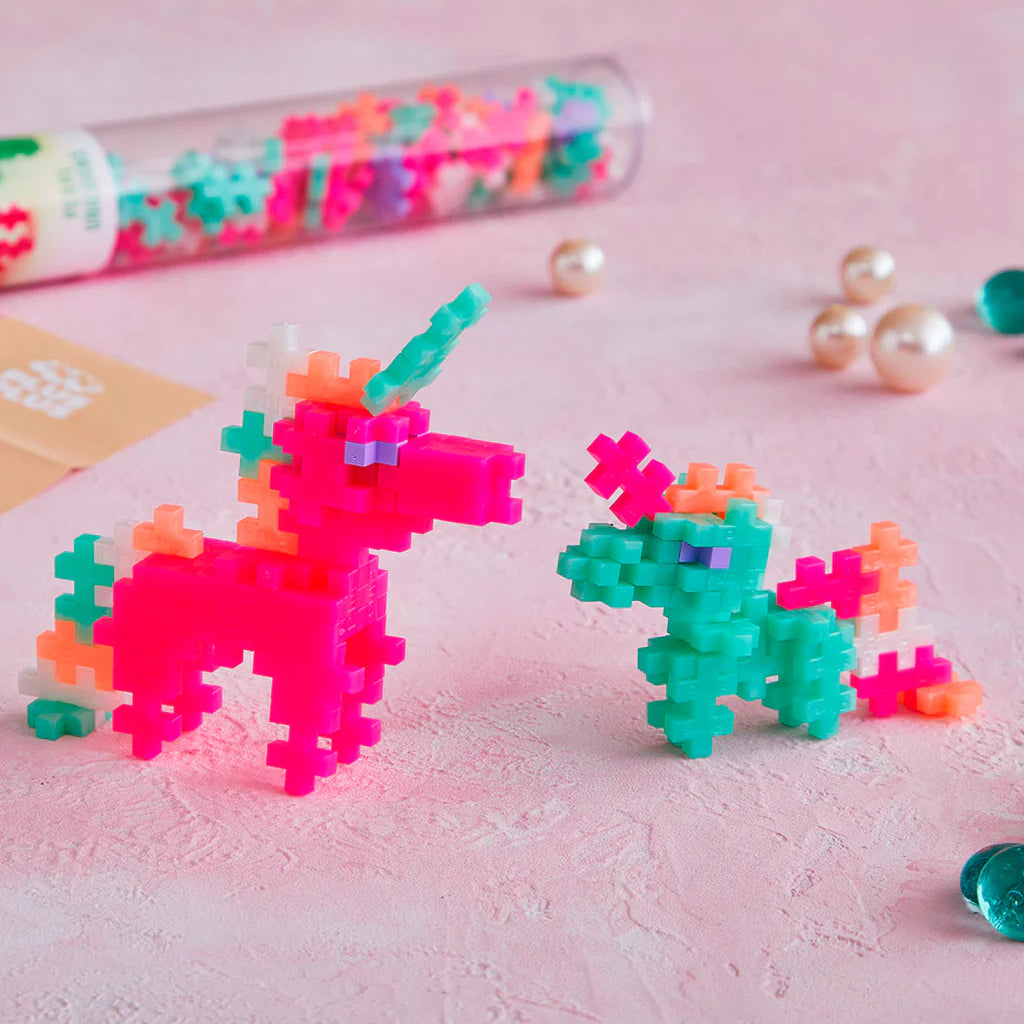 Plus Plus Pearl Unicorns 100Pc Tube