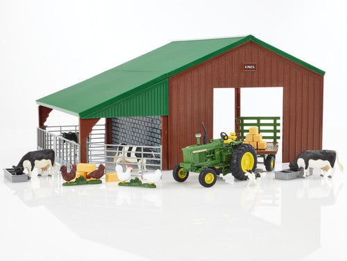 Britains John Deere Tractor & Shed Set