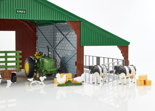 Britains John Deere Tractor & Shed Set