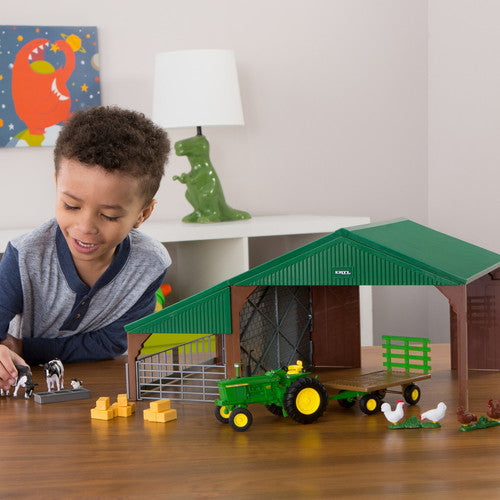 Britains John Deere Tractor & Shed Set