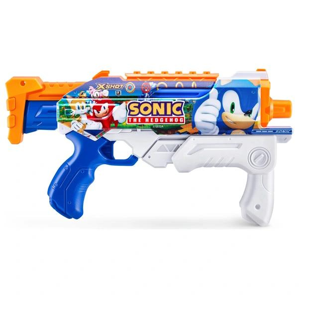 X-Shot Water Fast-Fill Skins Sonic The Hedgehog Hyperload Water Blaster