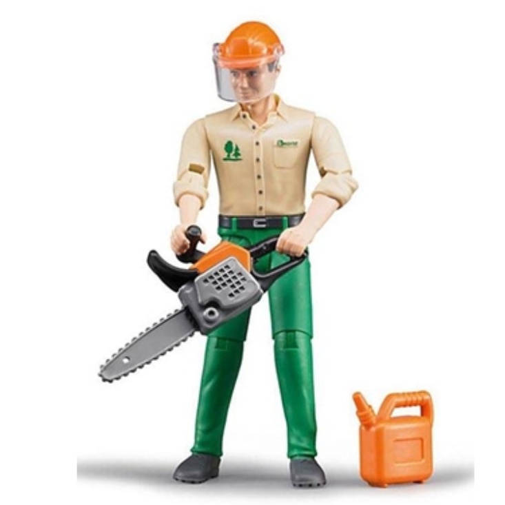 Bruder Forestry Worker With Accessories
