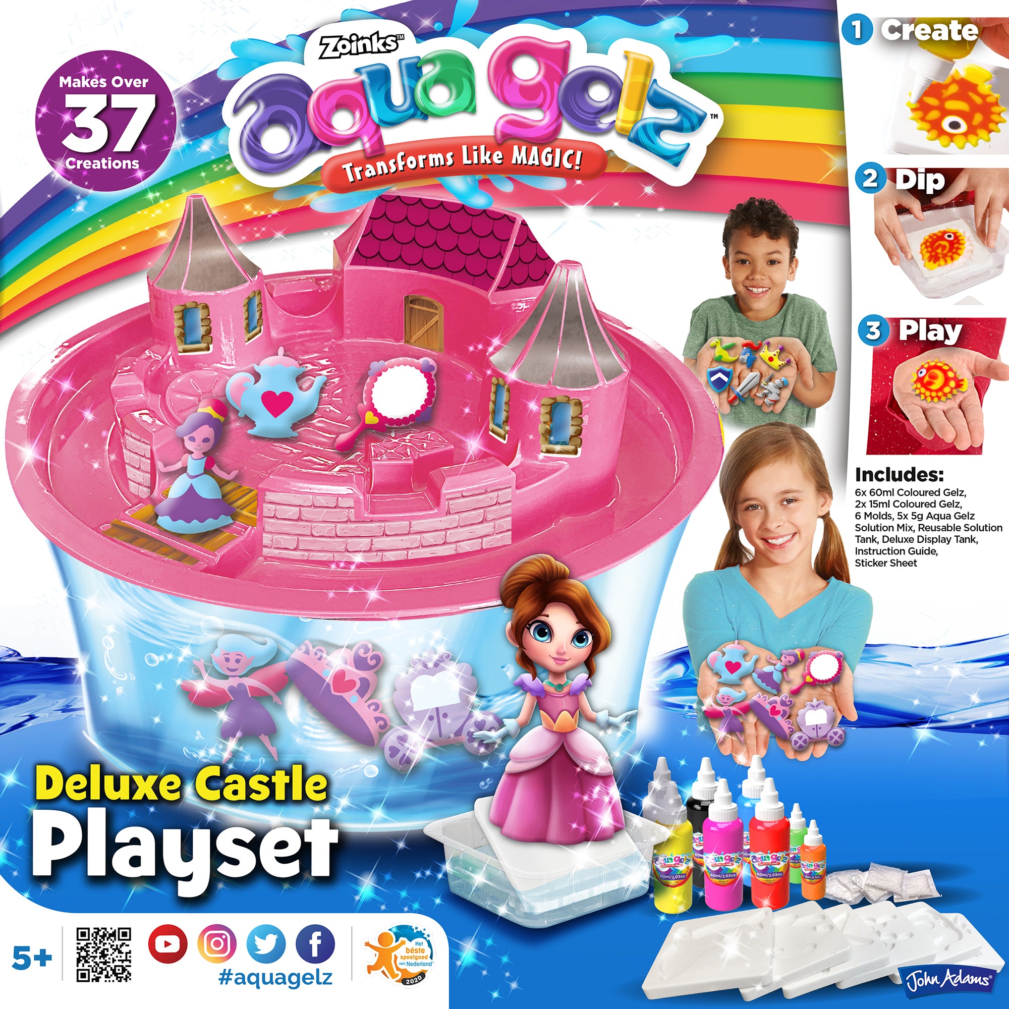 Aquagelz Deluxe Castle Playset - Pink